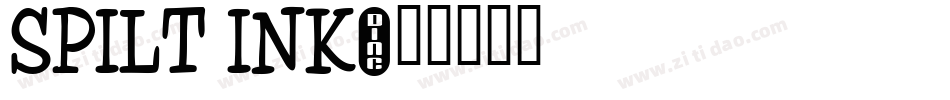 Spilt Ink字体转换